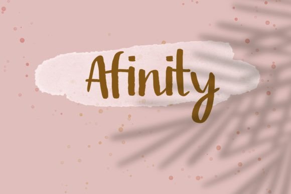 Afinity: The Brush Calligraphy Typeface for Authentic Business Branding