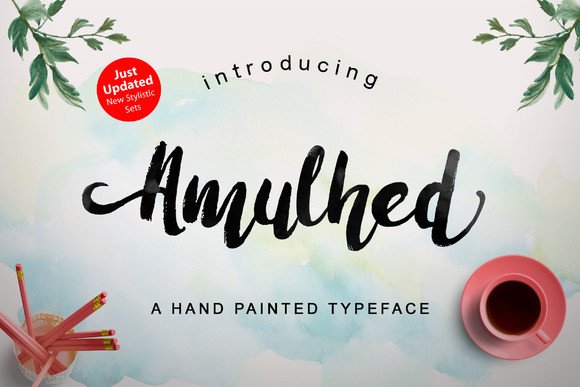 Amulhed Brush: The Handwritten Typeface for Authentic Branding