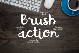 Brush Action: The Perfect Creative Font for Handmade Products