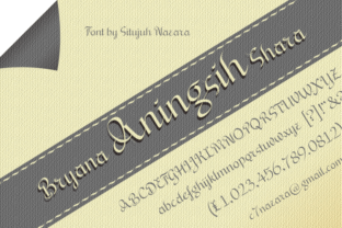 Bryana Aningsih Shara: A Modern Script Font for Web Design