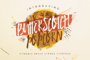 Butterscotch Popcorn: A Handmade Script Font for Editorial Design