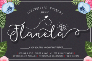 Flanela: The Elegant Script Font for Handmade Labels and Shop Branding