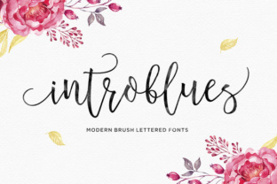 Introblues: A Modern Script Font for Editorial Design