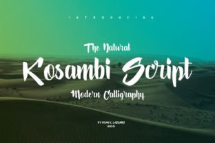 Kosambi: The Bold Script Typeface for Modern Brand Identity
