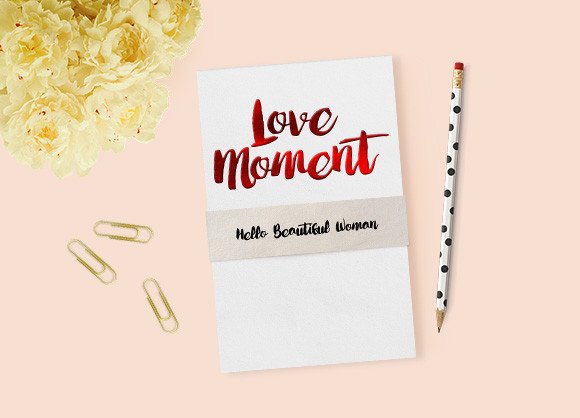 Love Moment: The Handwritten Font That Elevates Small Business Branding