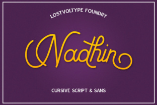 Nadhin: The Modern Script Font for Polished Brand Identity