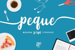 Peque: The Modern Script Typeface for Scroll-Stopping Campaigns