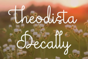 Theodista Decally: A Script Amp Typeface for Digital Brands