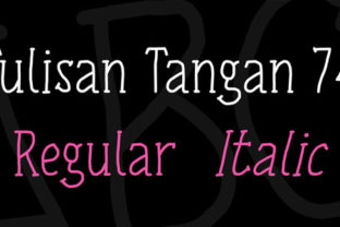 Tulisan Tangan 74: The Perfect Script Amp Font for Handmade Brands