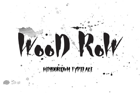 Wood Row: The Perfect Handwritten Brush Font for Your Crafts